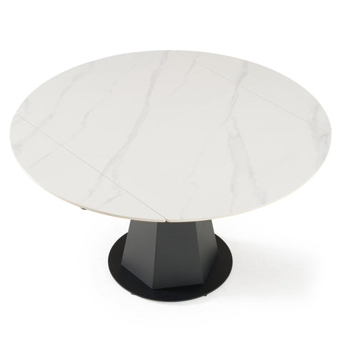 Modrest Barela Modern Black And White Ceramic Extendable 35 5" | 53" Dining Table Model VGYF-DT8949-BLK-DT