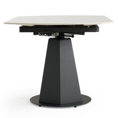 Modrest Barela Modern Black And White Ceramic Extendable 35 5" | 53" Dining Table Model VGYF-DT8949-BLK-DT