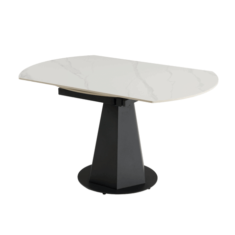 Modrest Barela Modern Black And White Ceramic Extendable 35 5" | 53" Dining Table Model VGYF-DT8949-BLK-DT