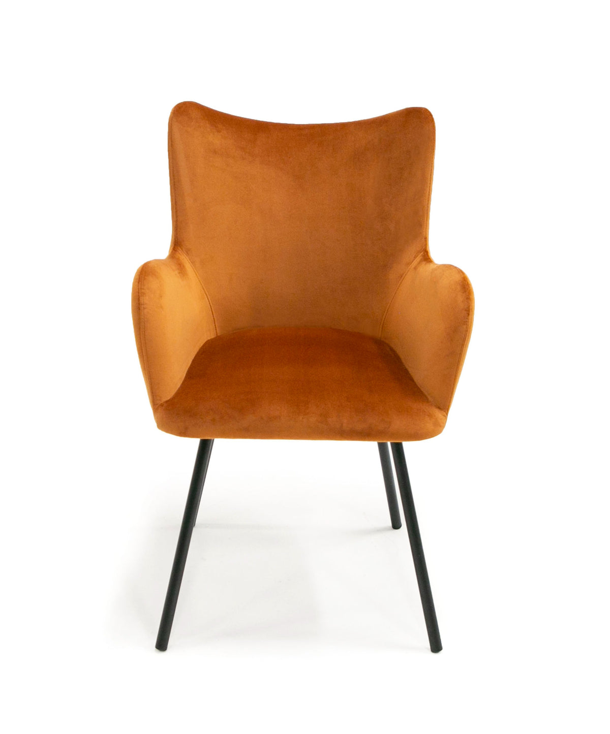 Modrest Barrett Modern Orange & Black Dining Chair Model VGYFDC1040-ORG-DC