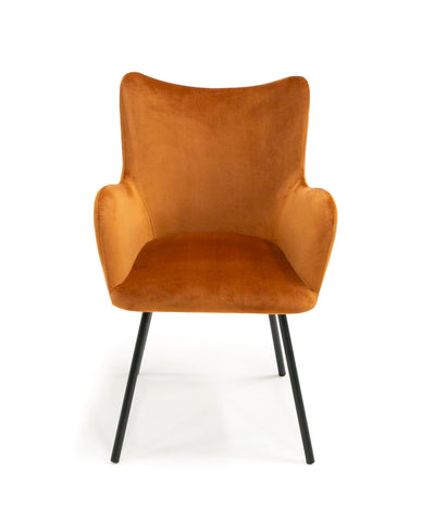 Modrest Barrett Modern Orange & Black Dining Chair By VIG Furniture