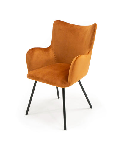 Modrest Barrett Modern Orange & Black Dining Chair By VIG Furniture