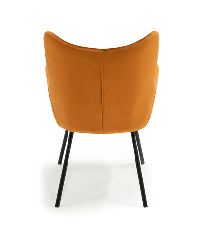 Modrest Barrett Modern Orange & Black Dining Chair By VIG Furniture