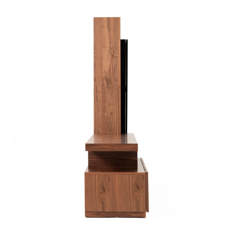 Modrest Bashia Contemporary Walnut & Black Entertainment Center Model VGWCKS001A-WAL