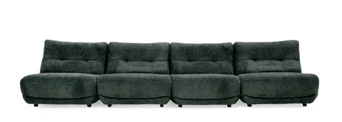 Divani Casa Basil Modern Dark Grey Fabric Large Electric Recliner Chair Model VGSX-22056-RCLNR-LRG-EMBONY