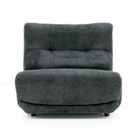 Divani Casa Basil Modern Dark Grey Fabric Large Electric Recliner Chair Model VGSX-22056-RCLNR-LRG-EMBONY