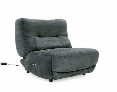 Divani Casa Basil Modern Dark Grey Fabric Large Electric Recliner Chair Model VGSX-22056-RCLNR-LRG-EMBONY