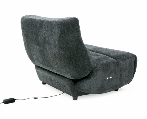 Divani Casa Basil Modern Dark Grey Fabric Large Electric Recliner Chair Model VGSX-22056-RCLNR-LRG-EMBONY