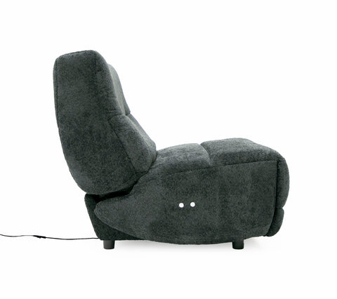 Divani Casa Basil Modern Dark Grey Fabric Large Electric Recliner Chair Model VGSX-22056-RCLNR-LRG-EMBONY
