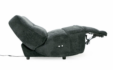 Divani Casa Basil Modern Dark Grey Fabric Large Electric Recliner Chair Model VGSX-22056-RCLNR-LRG-EMBONY