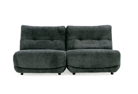 Divani Casa Basil Modern Dark Grey Fabric Large Electric Recliner Chair Model VGSX-22056-RCLNR-LRG-EMBONY