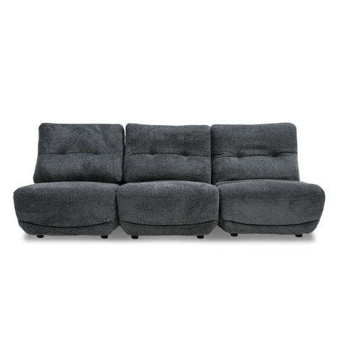 Divani Casa Basil Modern Dark Grey Fabric Small Electric Recliner Chair Model VGSX-22056-RCLNR-SML-EMBONY