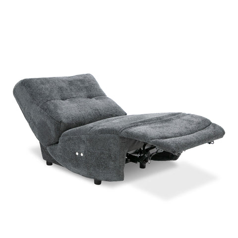 Divani Casa Basil Modern Dark Grey Fabric Small Electric Recliner Chair Model VGSX-22056-RCLNR-SML-EMBONY