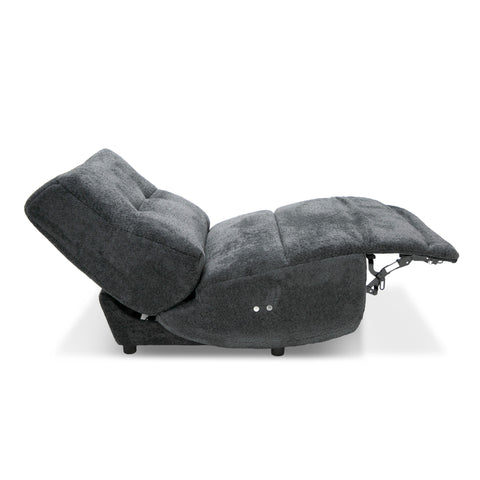 Divani Casa Basil Modern Dark Grey Fabric Small Electric Recliner Chair Model VGSX-22056-RCLNR-SML-EMBONY