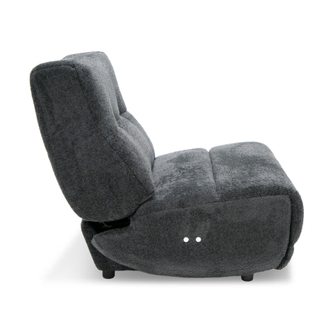 Divani Casa Basil Modern Dark Grey Fabric Small Electric Recliner Chair Model VGSX-22056-RCLNR-SML-EMBONY