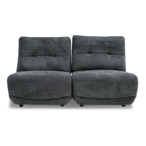 Divani Casa Basil Modern Dark Grey Fabric Small Electric Recliner Chair Model VGSX-22056-RCLNR-SML-EMBONY