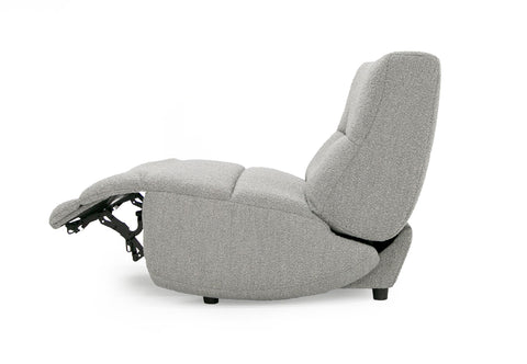Divani Casa Basil Modern Grey Fabric Large Electric Recliner Chair Model VGSX-22056-RCLNR-LRG-SLATE