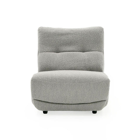 Divani Casa Basil Modern Grey Fabric Small Electric Recliner Chair Model VGSX-22056-RCLNR-SML-SLATE