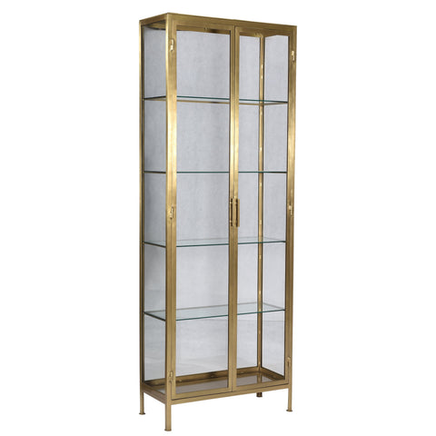 Arnel Brass Finish Cabinet