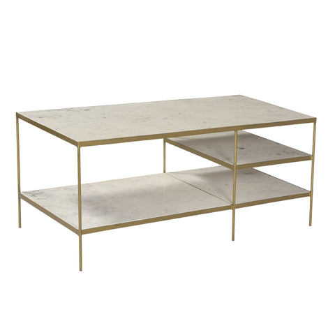 Lisburn Brass Iron Finish Coffee Table