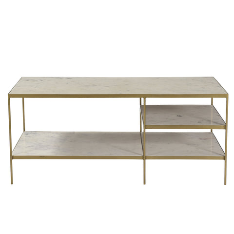 Lisburn Brass Iron Finish Coffee Table