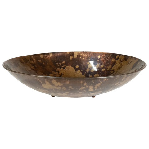 Lucia Distressed Patina Finish with Gloss Coating Bowl