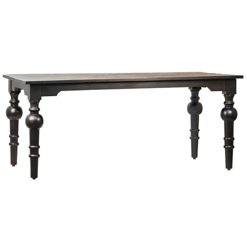 Amaro Sealed Black Finish Dining Table
