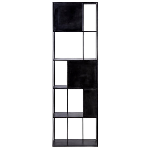 Tommy Black Gunmetal Finish Bookcase