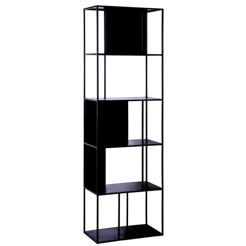 Tommy Black Gunmetal Finish Bookcase