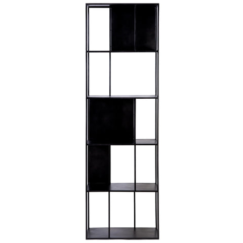 Tommy Black Gunmetal Finish Bookcase