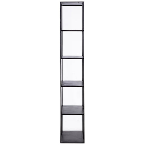 Tommy Black Gunmetal Finish Bookcase