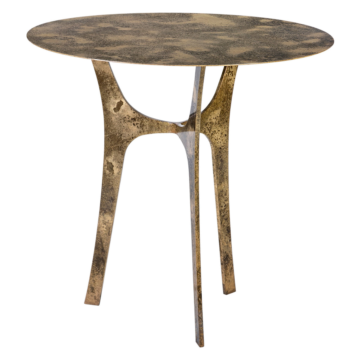 Raffa Antique Brass Finish Bistro Table
