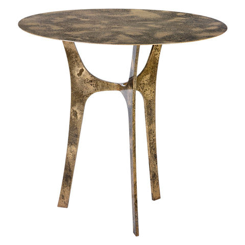 Raffa Antique Brass Finish Bistro Table