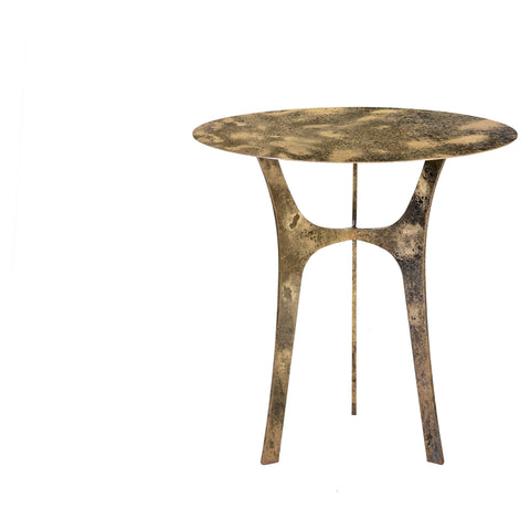 Raffa Antique Brass Finish Bistro Table