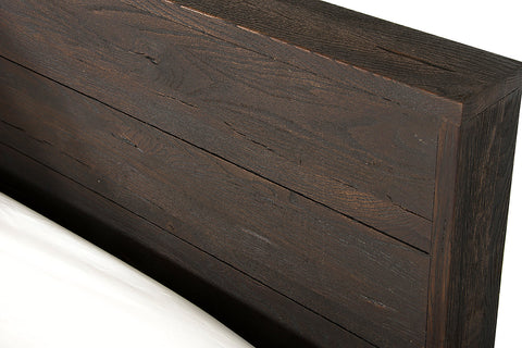 Modrest Selma Modern Dark Aged Oak Eastern King Bed Model VGEDSELMA-BED-EK