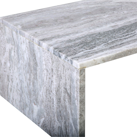 Melbourne Light Grey Marble Coffee Table