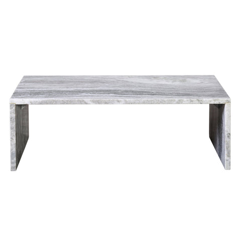 Melbourne Light Grey Marble Coffee Table