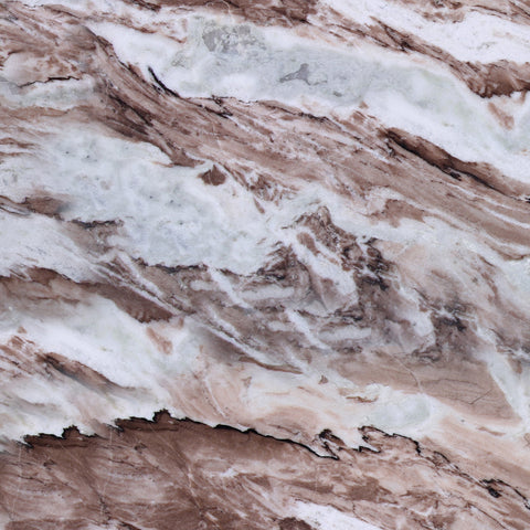 Christos Brown and White Marble with Natural Veining Coffee Table