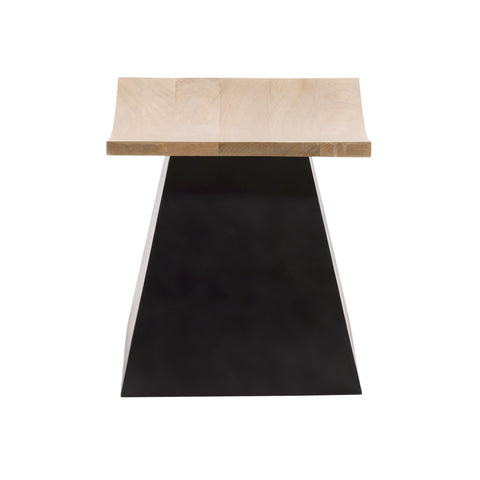 Jaslene Natural and Black Base Stool