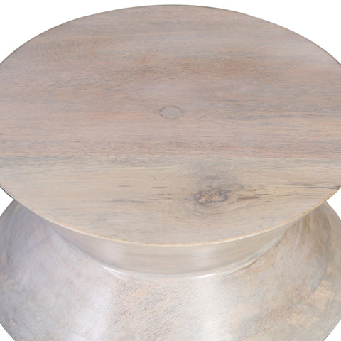 Decorah Whitewash Finish Side Table
