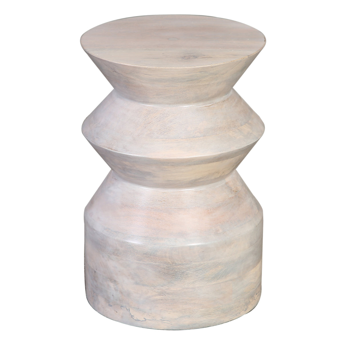 Decorah Whitewash Finish Side Table