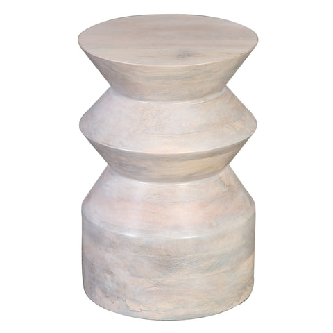 Decorah Whitewash Finish Side Table
