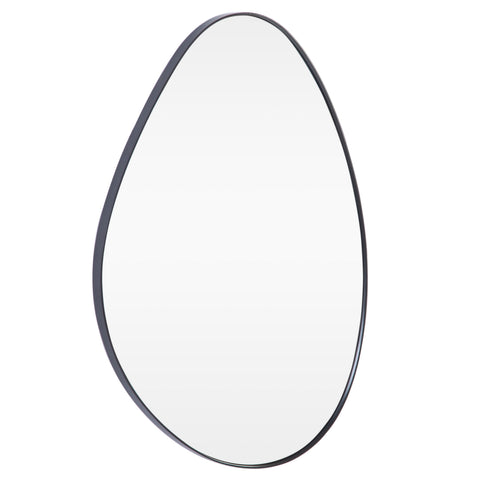 Mantel Powder Coated Charcoal Finish Mirror