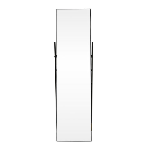 Kennard Black and Brass Accents Floor Mirror