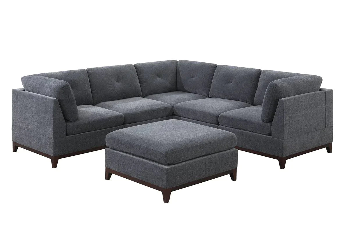 6 Piece Modular Sectional & Sofa Set Model Ff861 By Poundex Furniture