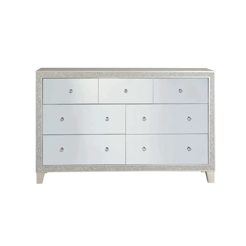 Sliverfluff Mirrored & Champagne Finish Dresser Model BD00246 By ACME Furniture