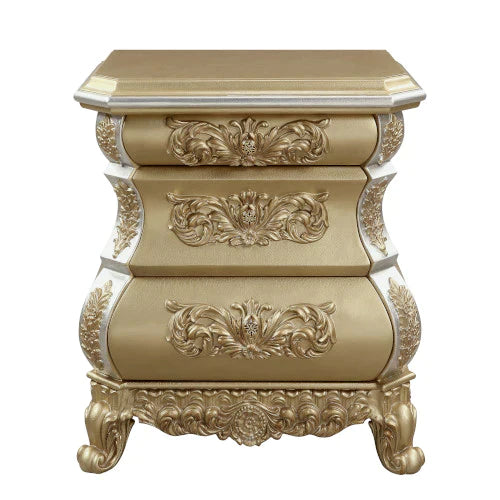 Seville Gold Finish Nightstand Model BD00452 By ACME Furniture