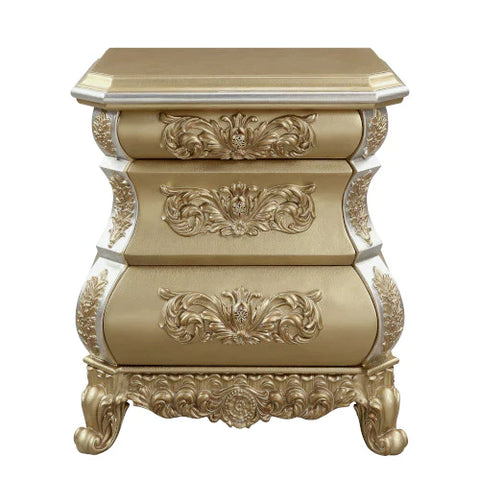 Seville Gold Finish Nightstand Model BD00452 By ACME Furniture