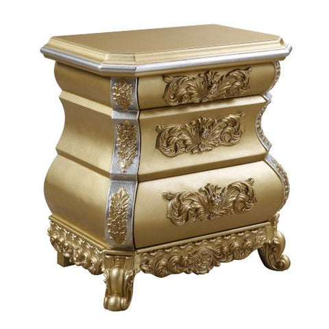 Seville Gold Finish Nightstand Model BD00452 By ACME Furniture