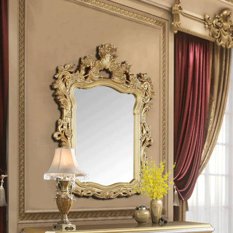 Seville Gold Finish Mirror Model BD00453 By ACME Furniture